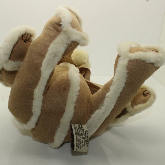 Bath & Body Works Plush HI I'M GINGERBREAD Teddy Bear 9" Two Tone Sherpa Suede - Picture 8 of 10